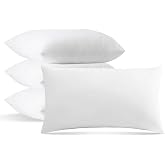 EASY SPEED Cushion Filling 50 x 70 cm, Pack of 4, 100% Polyester Silicone Hollow Fibre Pillow, for Sofa and Bed, Hypoallergen