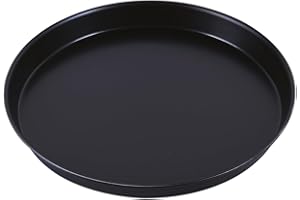 Paderno 11740-26 Teglia Tonda per Pizza, Focacce e Torte con Bordi Alti, Cottura Uniforme, PFOA Free, Ferro Blu, 26 cm