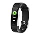 Produktbild zezego HR Fitness Tracker Activity Watch und Pulsmesser Wasserdicht Smart Armband Bluetooth Schrittzähler Kalorienzähler für Kinder/Frauen / Männer