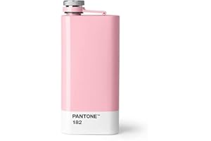 Copenhagen design 101110182 Pantone Hip Flask-Light Pink 182 C, Acciaio Inossidabile