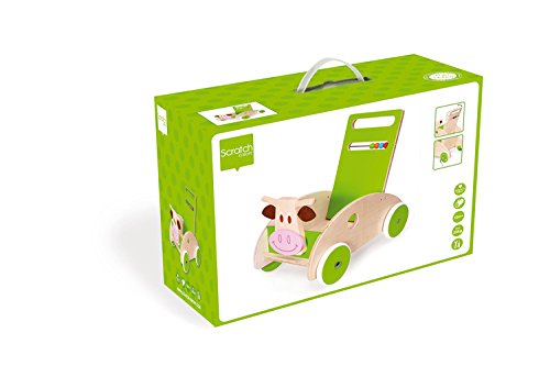SCRATCH 6181417 - Lauflernwagen Kuh, 45 x 45 x 31 cm
