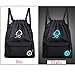 Produktbild squarexunisex Licht Preppy Jugendliche Phosphoreszierendes Cartoon Kordelzug Bundle Tasche Taschen für Männer Frauen schwarz schwarz AS Show