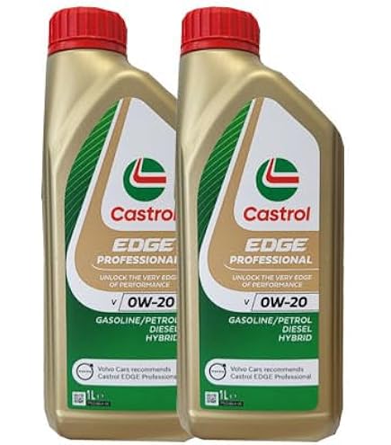 CASTROL EDGE Motoröl 0W-20 ACEA C5 – 4 Liter, Für Moderne Benzin- & Dieselmotoren