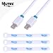 Produktbild MutecPower 5 Meter Mini DisplayPort (DP) männlich auf Mini DisplayPort (DP) männlich Kabel - 4K Ultra HD - Weiß - 5m Mit 3 Kabelbinder