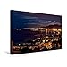 Produktbild Calvendo Premium Textil-Leinwand 45 cm x 30 cm quer, Malaga @ Night | Wandbild, Bild auf Keilrahmen, Fertigbild auf echter Leinwand, Leinwanddruck Orte Orte