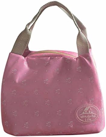 Lunch Boxes for You Fashion portable practical Thermal Insulated Tote Picnic Lunch Cool Bag Cooler Box Handbag Pouch (Hot Pink)