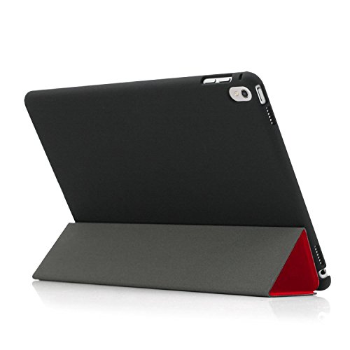 KHOMO iPad Pro 9.7 Zoll Hülle Case Rot und Schwarzes Gehäuse mit doppelten Schutz ultra dünn und leicht, Smart Cover Schutzhülle fur das Neue Apple iPad Pro 9.7 – Red and Black - 4