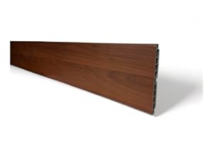 LO SPAZIO IN COSTRUZIONE ALFREDO CALANDRELLI Zoccolatura per cucina 15 h, zoccolo, zoccolatura, ottima per la cucina, resistente colore NOCE SCURO LUNGHEZZA 2 METRI