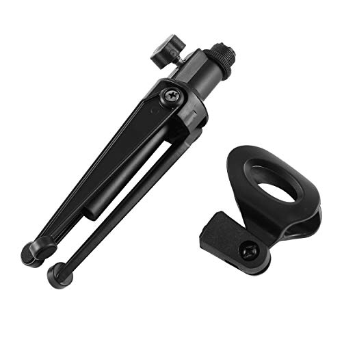 Preisvergleich Produktbild Lorenlli Professionelle Desktop Mikrofonständer Universal Einstellbare Höhenverstellbarer Mikrofonhalter Mic Stativ Halterung M-2