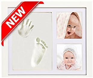 DELIGHTFUL BABY HAND &amp; FOOTPRINT PICTURE FRAME KIT | Ideal as a Baby Shower Present for Boys or Girls | The Perfect Baby Keepsake | The Ultimate in Personalised Children’s Gifts | Beautifully Packaged
