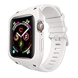 Beisoug Silikonarmbanduhr ArmbanduhrBelt + Uhrengehäuse für Apple iWatch 4 44mm