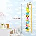 YESURPRISE New PVC Creative Naughty Monkey and Yellow Giraffe cartoon animals Height Chart Nursery living room children's room backdrop Wall Stickers children holiday party baby kid's room bedroom wallpaper art Mural decal Paper House Sofa Room Decorative Home DIY Decoration