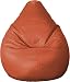 CaddyFull Leatherite Bean Bag with Beans | Size ( L ) | Colour - ( Tan ) RS.899.00