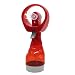 Produktbild Lonshell Ventilator mit Sprühflasche, 280ML Wassertank Wasserspritzpistolen Air Cooler Pflanzen Sprüher Handventilator Lüfter für heiße Sommertage (Rot)