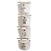 Produktbild DXP Baumwollbeutel Hängeaufbewahrung 4 Fächer Wand Hängenden Beutel Hängeorganizer Wand Utensilo Wandaufbewahrung Tasche Organizer JBGD05