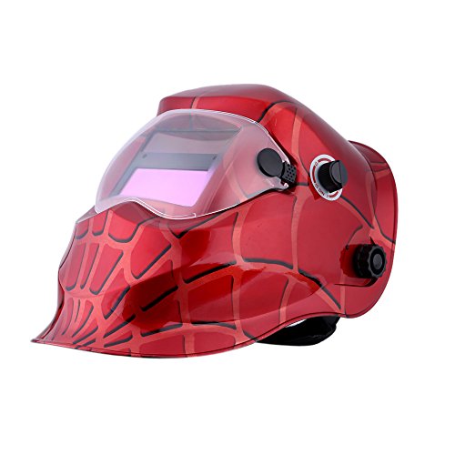 Preisvergleich Produktbild KKmoon Hochwertige PP Professionelle Solar Schweißhelme / Schweißmaske / Schweißschirm / Schweißschild / Welding Helmet Automatische Verdunkelung Sichere Schutzausrüstung Helm (Spiderman)