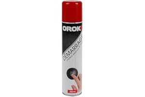 OROK - Démarreurs pour Auto - Spray d'aide au démarrage à Froid pour Moteur, Aérosol pour démarrage Moteur Facile - Compatible avec Tous Types de Moteurs (Voitures, tondeuses, Motos.) - Spray 300ml