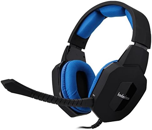 Gaming Headset PS4 ALL-In-One For PS4 Xbox One PC Xbox 360 PS3 Mac Noise Cancelling Gaming Headphone with MIC Detachable Compatible Stretchable Headband Headsets Headphones with Mute Volume Control Blue badasheng
