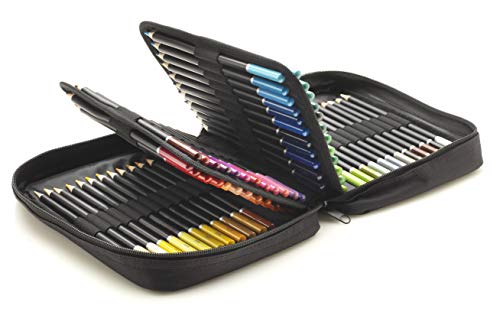 Castle art supplies 72 coloured pencils zip-up set