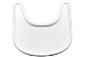 GENERIC Bandeja para trona Stokke Tripp Trapp, bandeja en trona, mesa individual de polipropileno para trona, accesorios para trona, 42 x 42 cm (blanco)