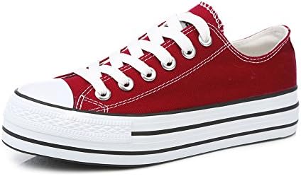 Classic Canvas,Korean-style Leisure Women Shoes,Solid Thick-soled Platform Shoes,Student Trend White Shoe-D Foot length=24.3CM(9.6Inch)