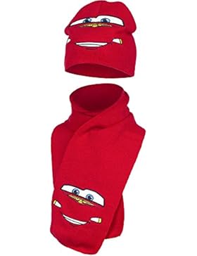 Disney Cars Winter-Set Mütze und Schal Rot
