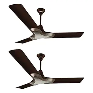 Luminous New York Brooklyn 1200Mm Ceiling Fan (Ale Brown, Pack Of 2)
