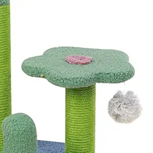 Droppedo Imported Modern Cat Tree Cactus Scratching Post Flower Pad Climbing Frame Style 1 (64034729DI)