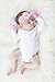 No Scratch Baby Mittens Set of 3 - Pink and Purple Cupcakes, Hearts, Elephants 0-6m