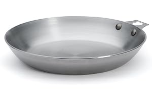 De Buyer - Poêle amovible en tôle d'acier MINERAL B - Diamètre 28 cm -, Gris