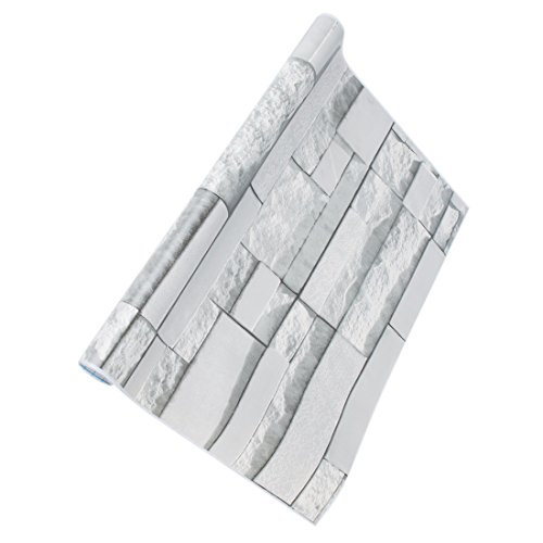 Preisvergleich Produktbild AFUT Steintapete Ziegelsteinmuster Wallpaper Wandaufkleber Wandbild(45CM*200CM)