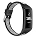 Produktbild Circle kompatibel für Fitbit Charge 3 Armband,Ersatz-Silikon-Sport-Strap und Verstellbare Band kompatibel Fitbit Charge 3 / Fitbit Charge 3 SE Fitness Activity Tracker (Schwarz/grau)