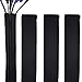 Produktbild Cizen Cable Management Sleeves, Neoprene Cord Organizer Covers with Zipper for TV Computer Office Theater, 4 Piece - Black
