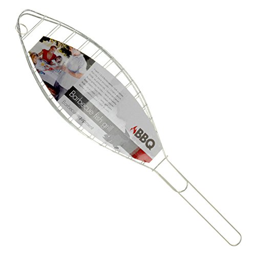 6er SET Fisch-Griller Fischbräter Fisch-Grillzange Fischzange Klammer Grillzange BBQ - 2