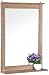 Produktbild Eleganter Wandspiegel Eicheoptik 70x50 cm mit Ablage