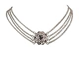Wunderschöner nostalgischer Dirndlschmuck, Collier 4-reihig, Kropfkette handgefertigt, angenehmes Tragegefühl