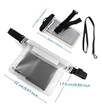 Wasserdichte Taschen trockentasche wasserdichter Beutel strandtasche Bauchtasche zum Bootfahren Kajak Kanu Angeln Rafting Schwimmen Segeln Skifahren Snowboarden mit wasserdichten Handyhülle (Durchlässig) -