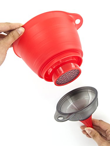 3-in-1 cleverer Küchentrichter – stoßfestes Plastik – Hitzebeständig - 3