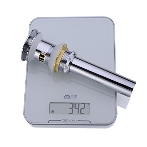 BONADE® Chrom Universal Ablaufventil Ablaufgarnitur mit Überlauf POP UP Ventil für Waschtisch oder Waschbecken - 7