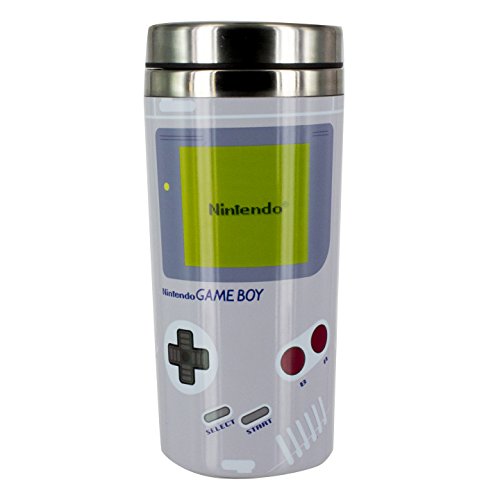 Preisvergleich Produktbild Nintendo Gameboy Thermobecher, Edelstahl, Mehrfarbig, 9 x 9 x 18 cm
