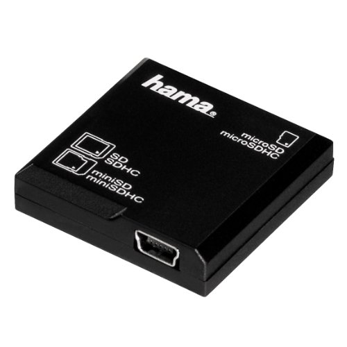 Hama Kartenleser "SD All in One" (u.a. microSD/SDHC, SD/SDHC, MMC, USB 2.0), schwarz
