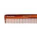 Kent Brushes NU22 Mens Fine toothed Comb in Leather Case