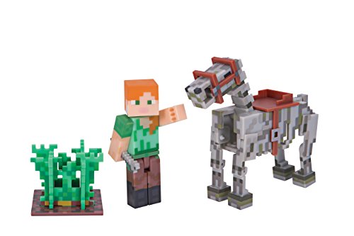 Price comparison product image Minecraft 16601 Alex Figure with Skeleton Horse