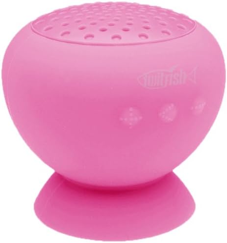 Twitfish Stick 'n' Play Suction Mount Rechargable Bluetooth Speaker - Pink