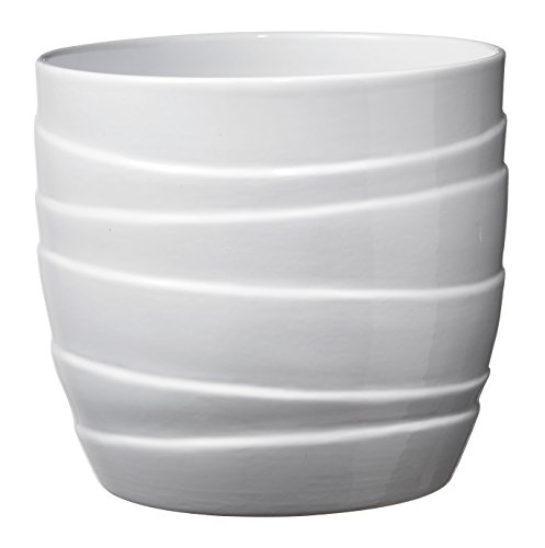 Soendgen Keramik Blumenübertopf, Barletta, weiß, 21 x 21 x 20 cm, 0754/0021/0050