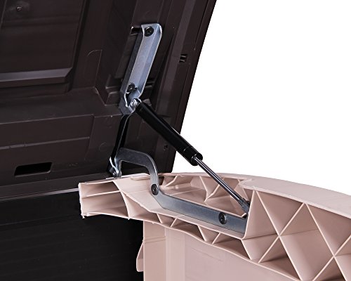 Keter Gerätebox für Garten Mülltonnenbox Store It Out Arc beige braun - 5