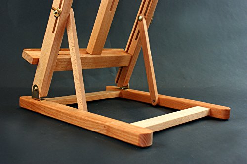 Tischplatte aus Buchenholz mit Staffelei aufgestellt 1040 mm hoch – (32 – 104,14 cm hoch) - 3