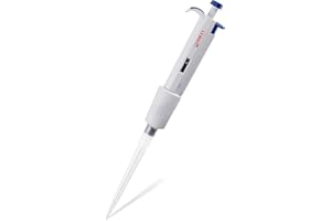 PRECIPETTE Micropipette de 10 ml, pipette à canal unique calibrée en laboratoire, quatre micro-pipettes scientifiques à volume variable réglables, 1 à 10 ml