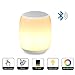 Produktbild Hangang Nachttischlampe Touch Control mit Anrufe Freisprecheinrichtung Wireless-Musik intelligente, Smart LED Touch Sensor Tischlampe dimmbar Licht mehrfarbig, MP3 Player, Lichter für Vorhänge