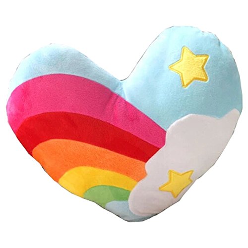 Yimmi Kissen Kissen Regenbogen -Herz-Kissen weich Kissen für Sofa, Stuhl Nap Home Decor-Spielzeug-Kissen